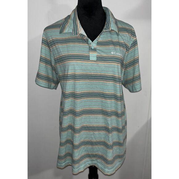Columbia Men's Omni-Wick Striped Polo Size Large - Picture 1 of 8